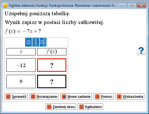 pola edycyjne z formatką